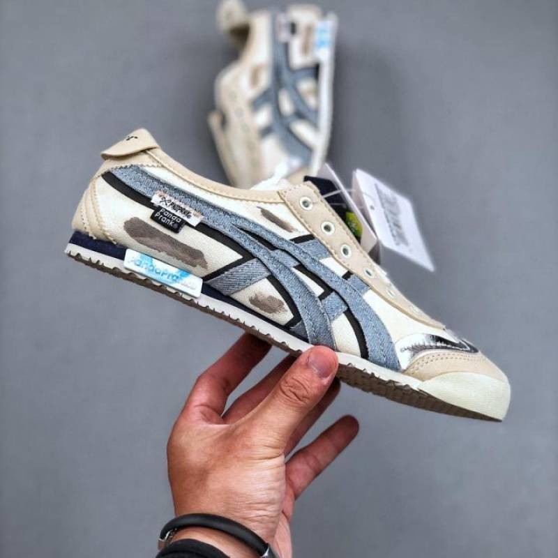 Onitsuka Tiger X Panda Prank Mexico 66 Slipon Blue Denim