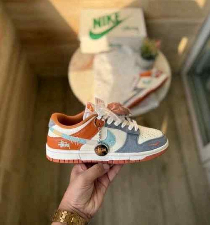 Nike SB Dunk Stussy Grey Orange 2025 798
