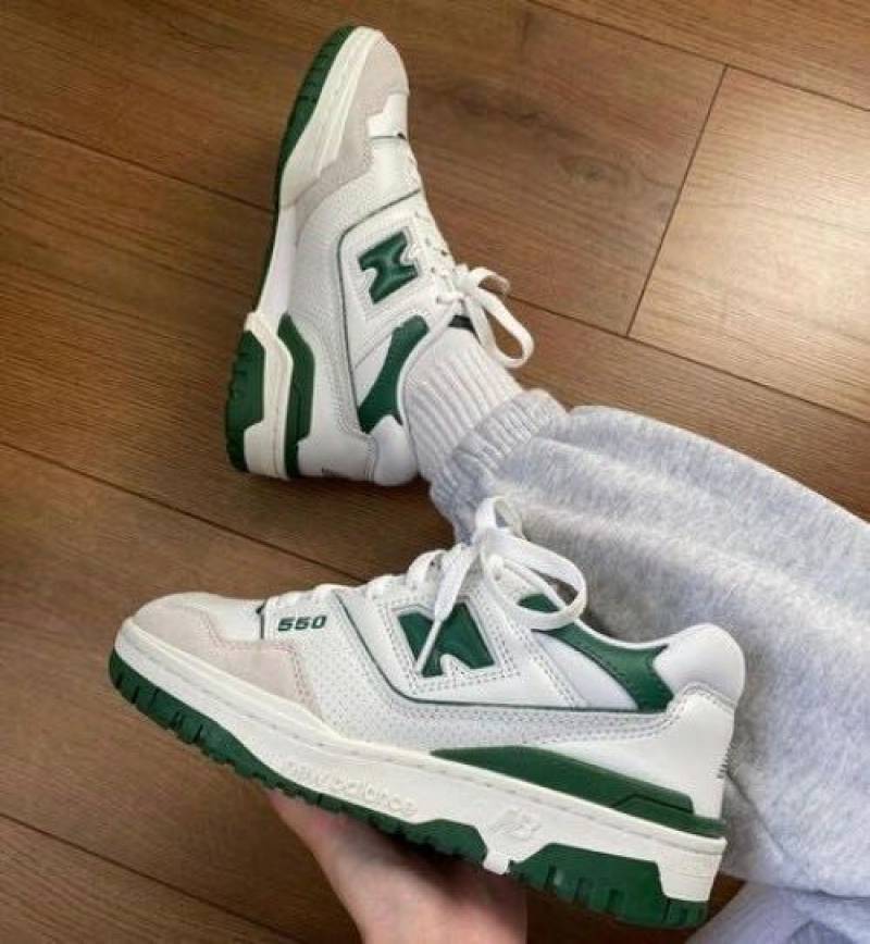 NewBalance white green 550 fix rate