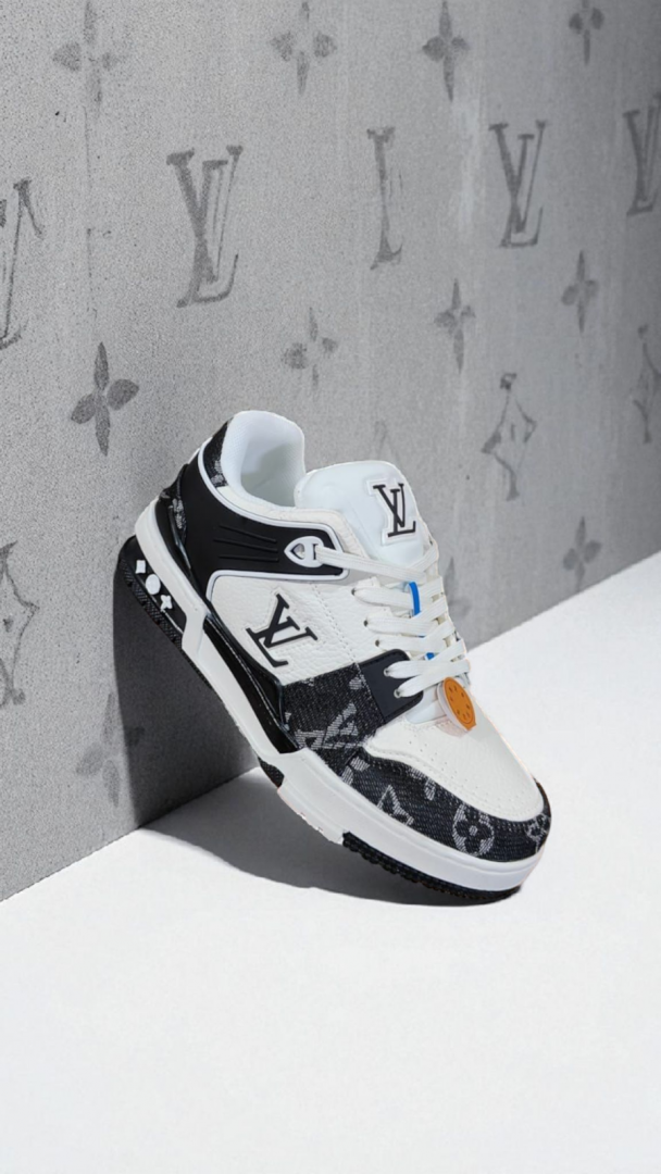 Louis Vuitton Trainer Nigo Denim Black White