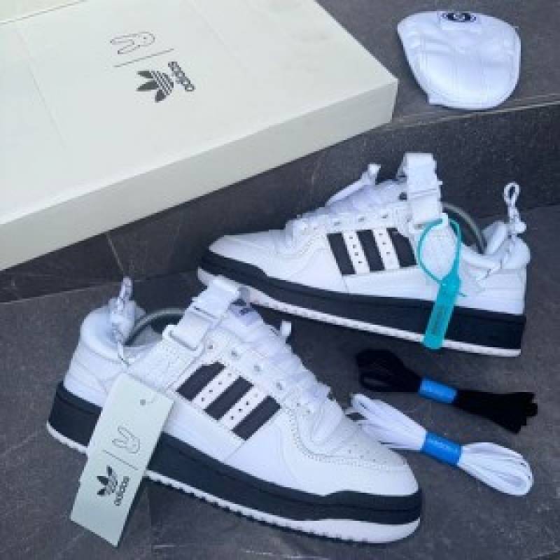 Adidas Bad Bunny white Black Sneakers