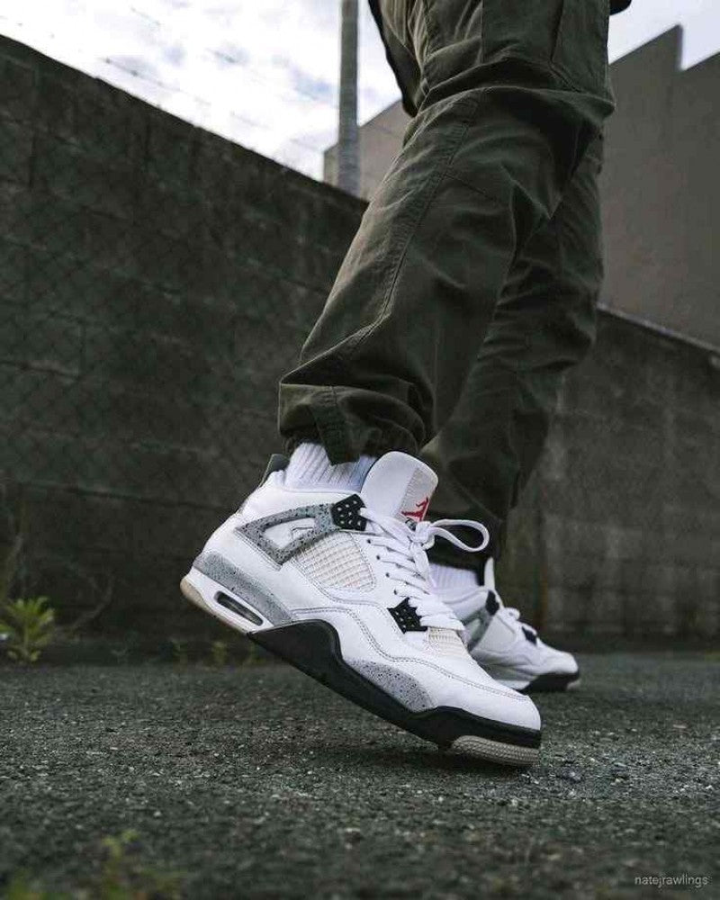 Air Jorda.n Retro 4 White Cement