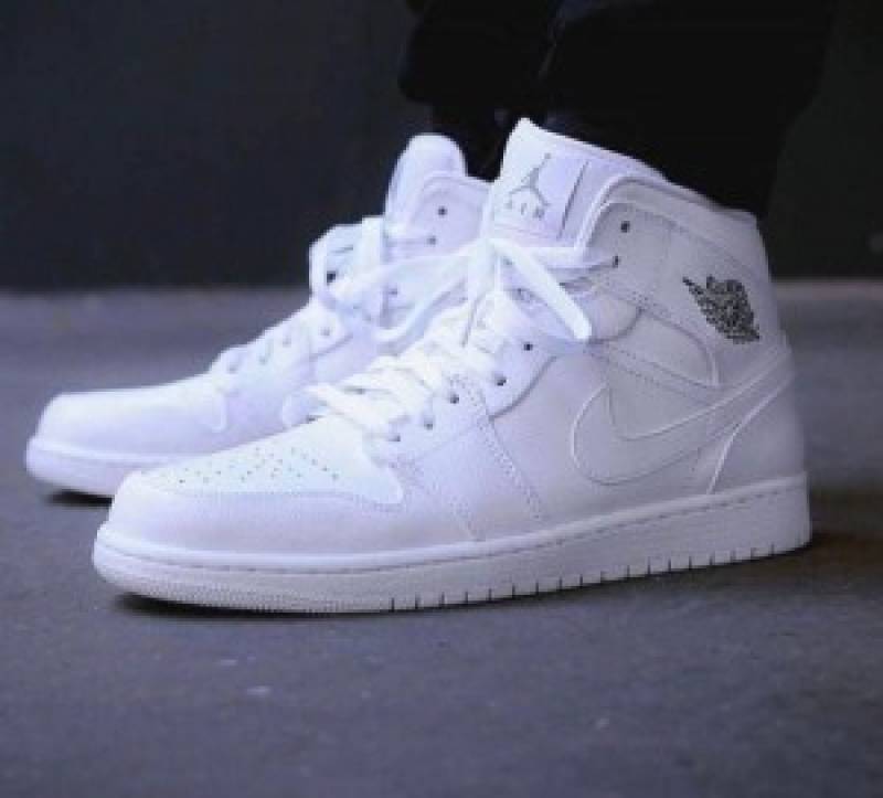 Nike Retro Air jordan 1 mid white ool grey fix rate