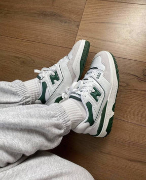 New Balanc e 550 White Green Mens