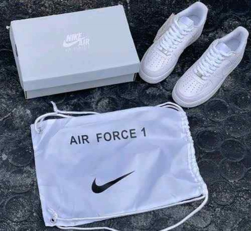 Nike Airforce 1 White Pure Leather Heavy Quality 189