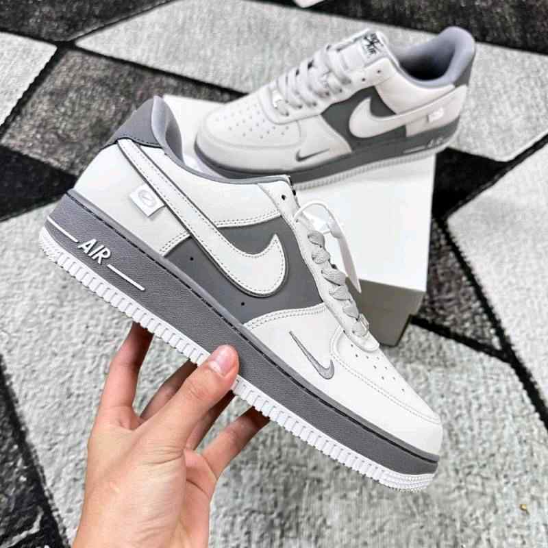 Nikee Airforce 1 07 Low Grey Metallic 260