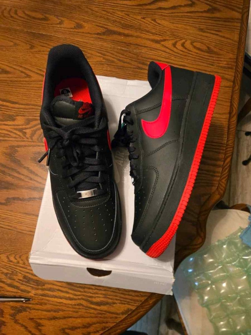 Nikee Airforce 1 Low 07 University Red Black 261