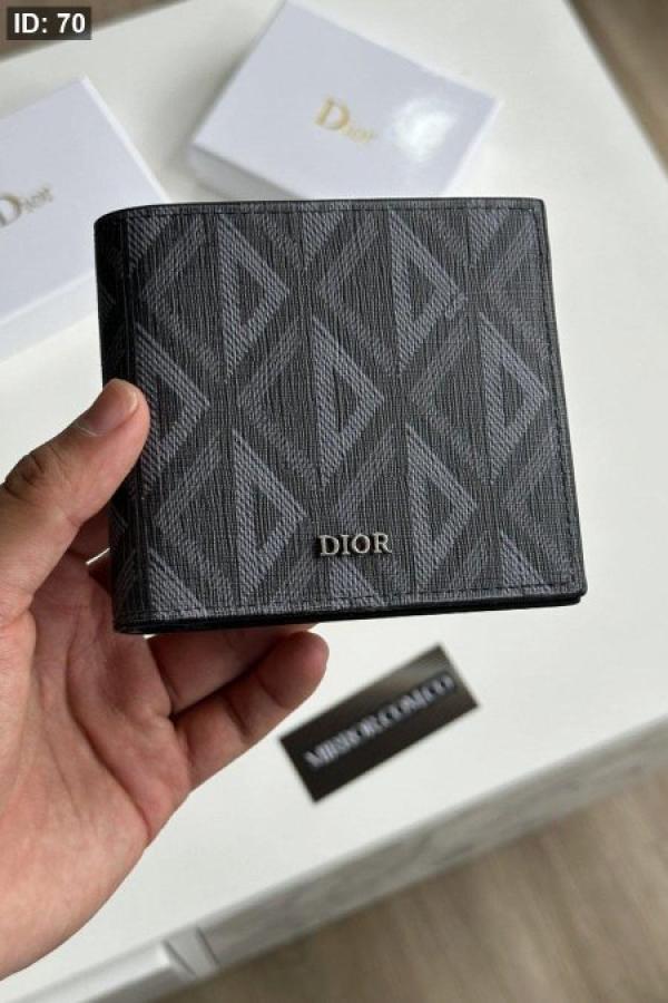 Dio r Bifold Wallet Premium Quality With Box 60223-Black