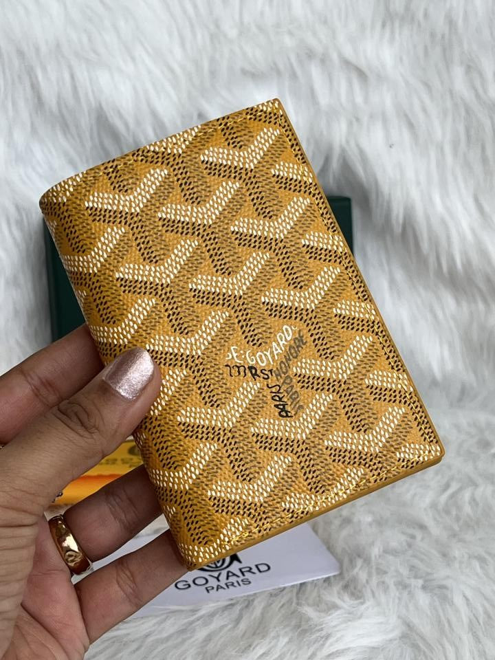 Goyard GG-1 Saint Marc Card Holder With Original Box & Dust Cover Packing Highend Premium Leather