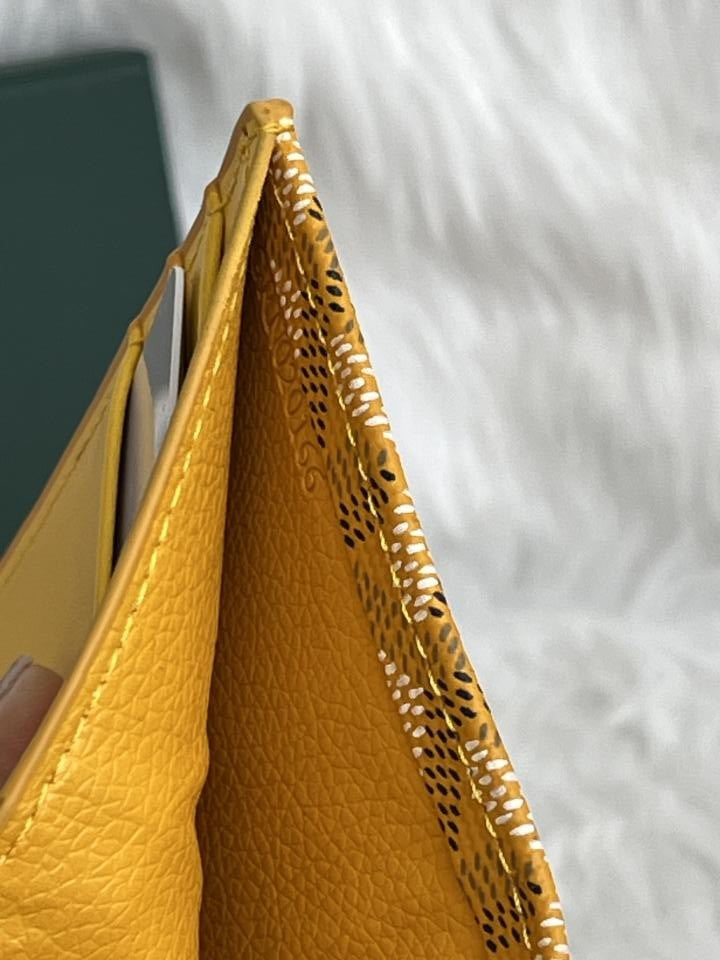 Goyard GG-1 Saint Marc Card Holder With Original Box & Dust Cover Packing Highend Premium Leather