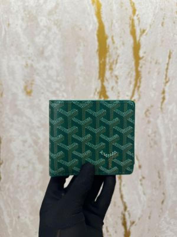 GOYARD SAINT PREMIUM WALLET GOYARDINE COATED BI FOLD (GOYARD - AAA60223 GREEN)