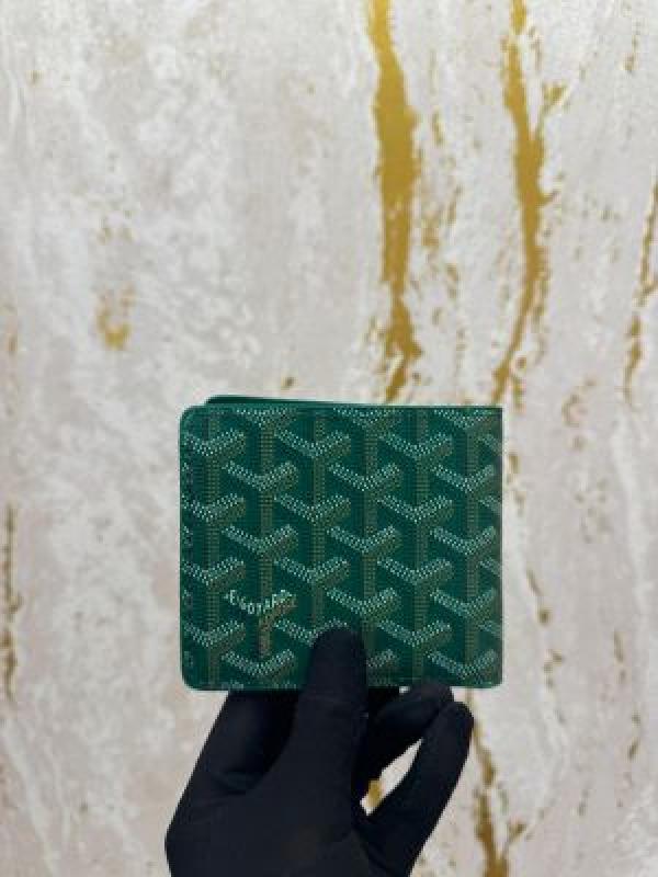 GOYARD SAINT PREMIUM WALLET GOYARDINE COATED BI FOLD (GOYARD - AAA60223 GREEN)
