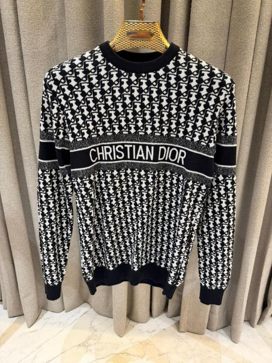 Christian Dio_r Signature Sweatshirt Black