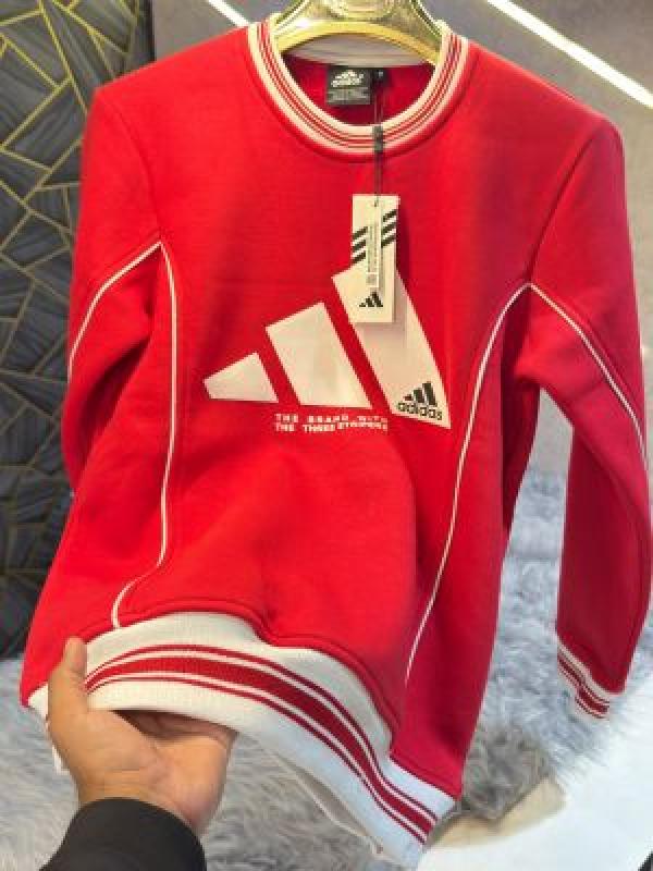 Addidas Red Logo Print Imported Sweatshirt (1920)