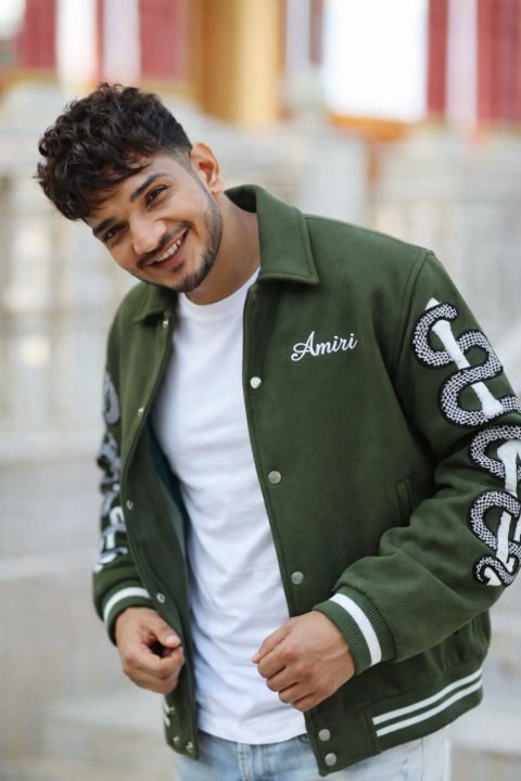Amiri.100%.Imported.Green.Shubhmann.Gill.Edition.Very.Premium.Designer.Varsity.Jacket.MR