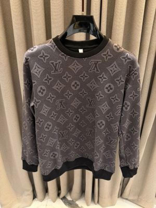 Louis_vuitton imported sweatshirt Black Gray
