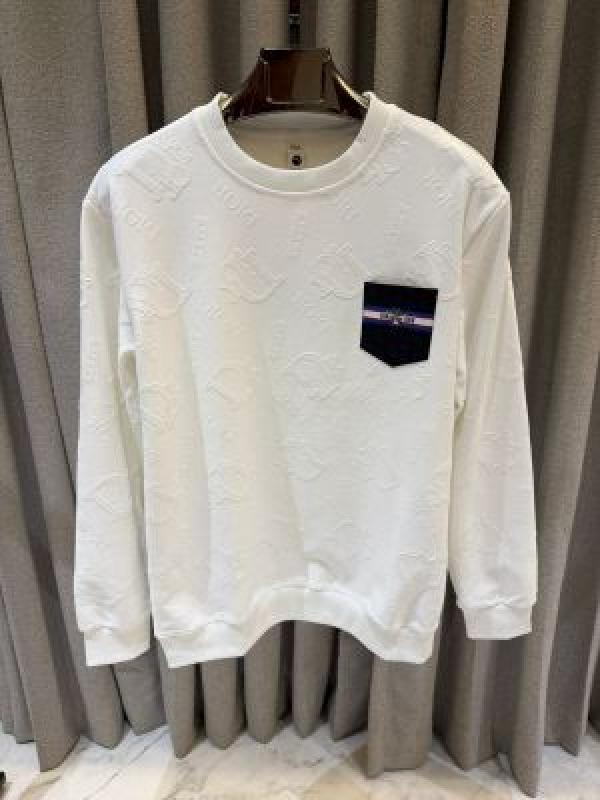 Christian Dio_r Pocket Full Monogram Sweatshirt  White