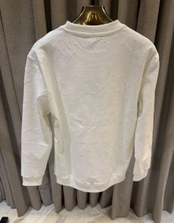 Christian Dio_r Pocket Full Monogram Sweatshirt  White