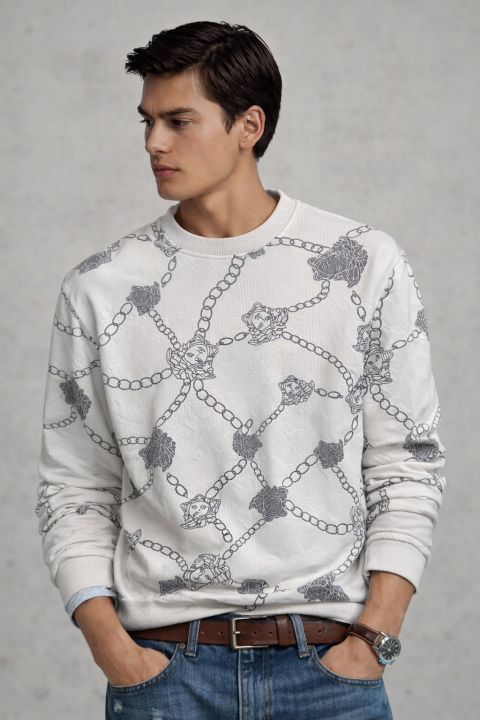 Versace Bandana Sweatshirt White