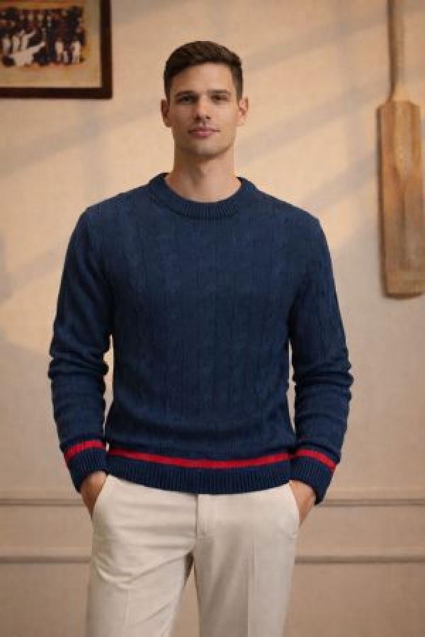 Gucc_i Signature Sweatshirt Navy blue