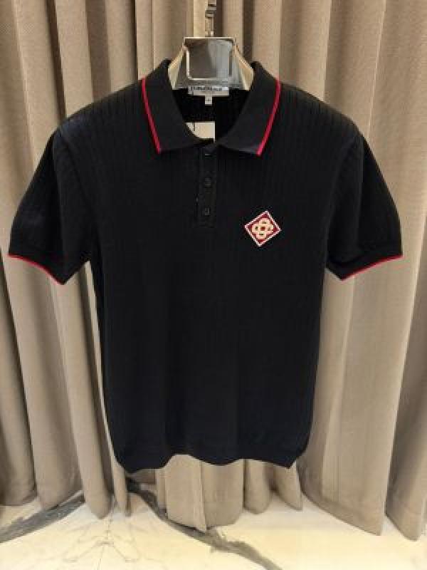 Casablanca Knitted Polo Black