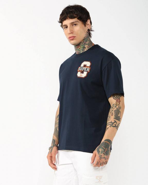Super Dry Round Neck T-shirt Navy