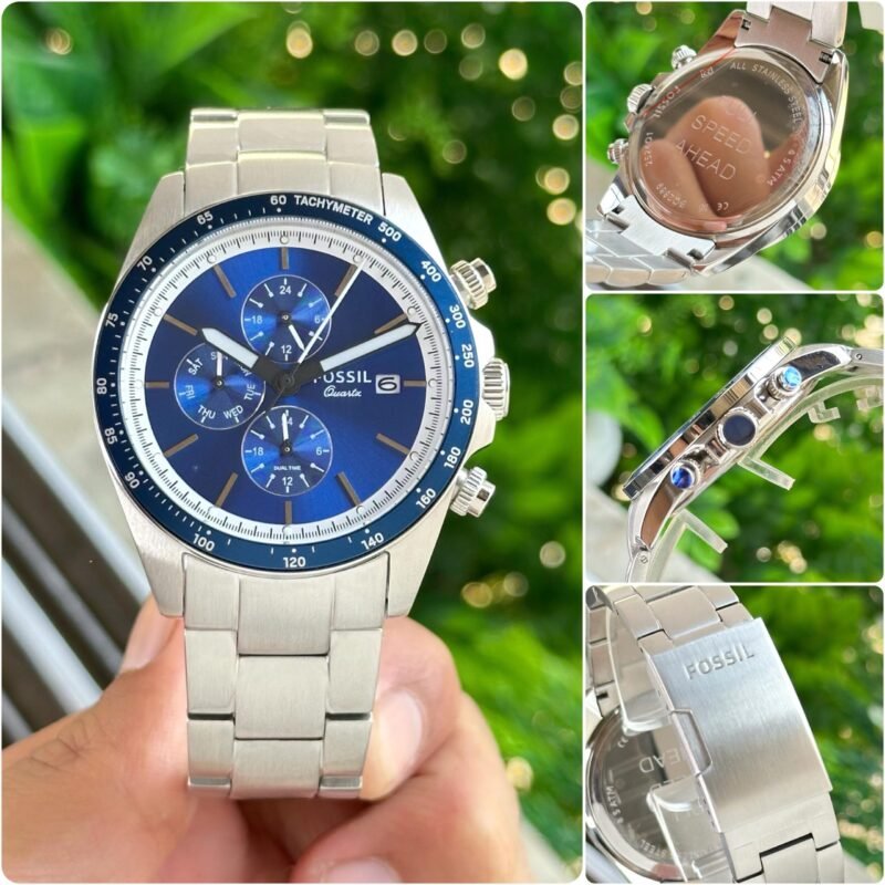 Fossil Autocross BQ2869 Silver Blue