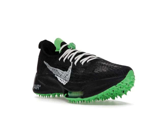 AIR ZOOM TEMPO NEXT% FLYKNIT OFF-WHITE BLACK SCREAM GREEN