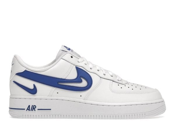 AF 1 CUT OUT SWOOSH WHITE GAME ROYAL