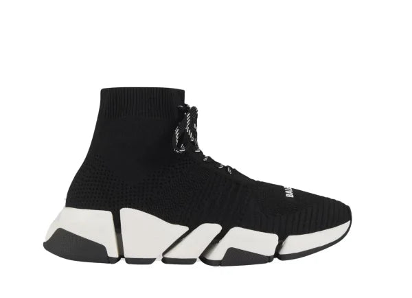 BALENCIAGAA SPEED 2.0 LACE UP WHITE BLACK