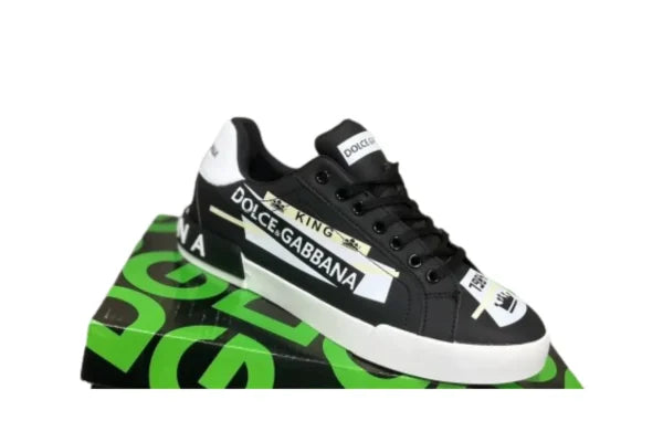 D&G LOW TOP SNEAKER SUPER KING BLACK