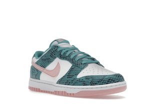 DNK LOW SNAKESKIN WASHED TEAL BLEACHED CORAL