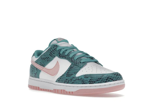 DNK LOW SNAKESKIN WASHED TEAL BLEACHED CORAL
