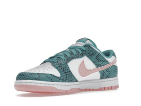 DNK LOW SNAKESKIN WASHED TEAL BLEACHED CORAL