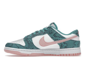 DNK LOW SNAKESKIN WASHED TEAL BLEACHED CORAL