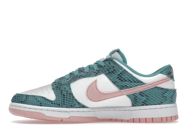 DNK LOW SNAKESKIN WASHED TEAL BLEACHED CORAL