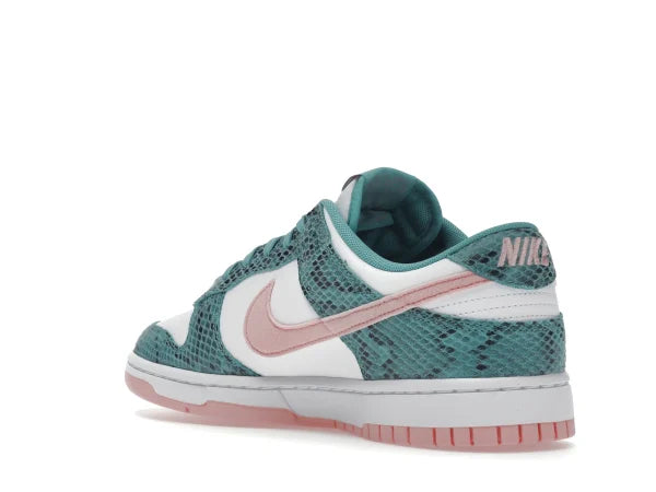 DNK LOW SNAKESKIN WASHED TEAL BLEACHED CORAL