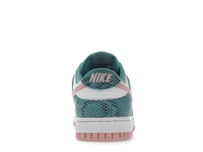 DNK LOW SNAKESKIN WASHED TEAL BLEACHED CORAL