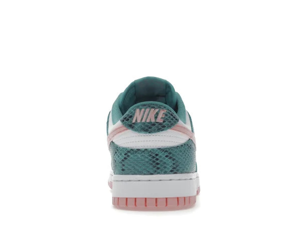 DNK LOW SNAKESKIN WASHED TEAL BLEACHED CORAL