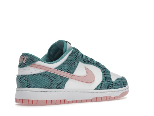 DNK LOW SNAKESKIN WASHED TEAL BLEACHED CORAL
