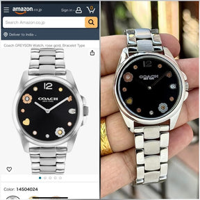 Coach Greyson Black Dial