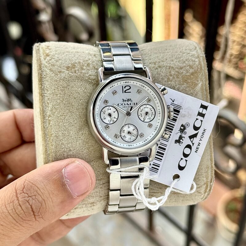 Coach White Dial Stainless