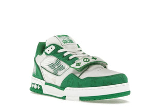 LV TRAINER GREEN MONOGRAM DENIM