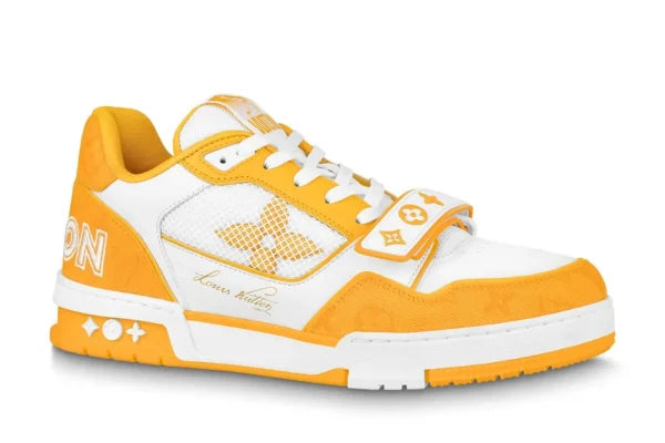 LV TRAINER STRIPES YELLOW WHITE