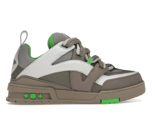 LV SKATE TRAINER GREY GREEN