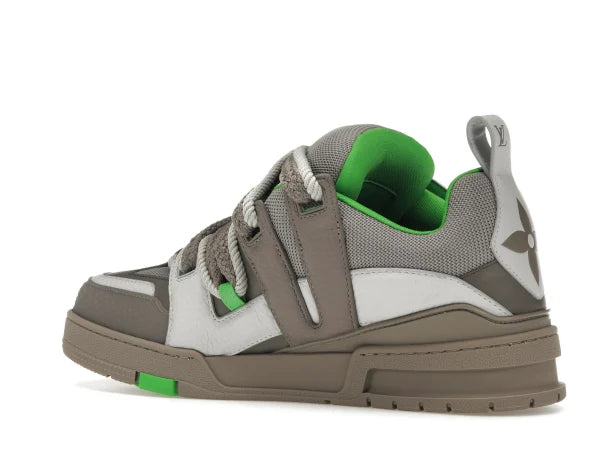 LV SKATE TRAINER GREY GREEN