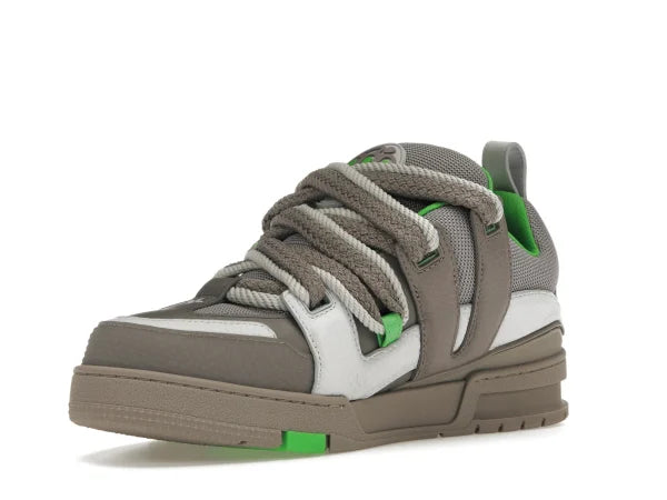 LV SKATE TRAINER GREY GREEN