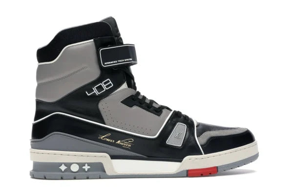 LV TRAINER SNEAKER BOOT HIGH BLACK GREY