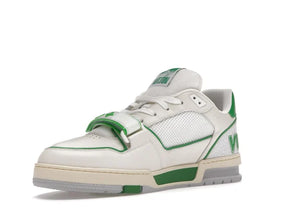 LV TRAINER STRIPE WHITE GREEN
