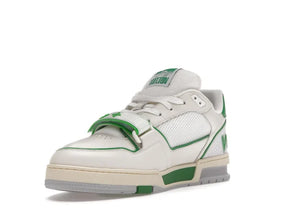 LV TRAINER STRIPE WHITE GREEN